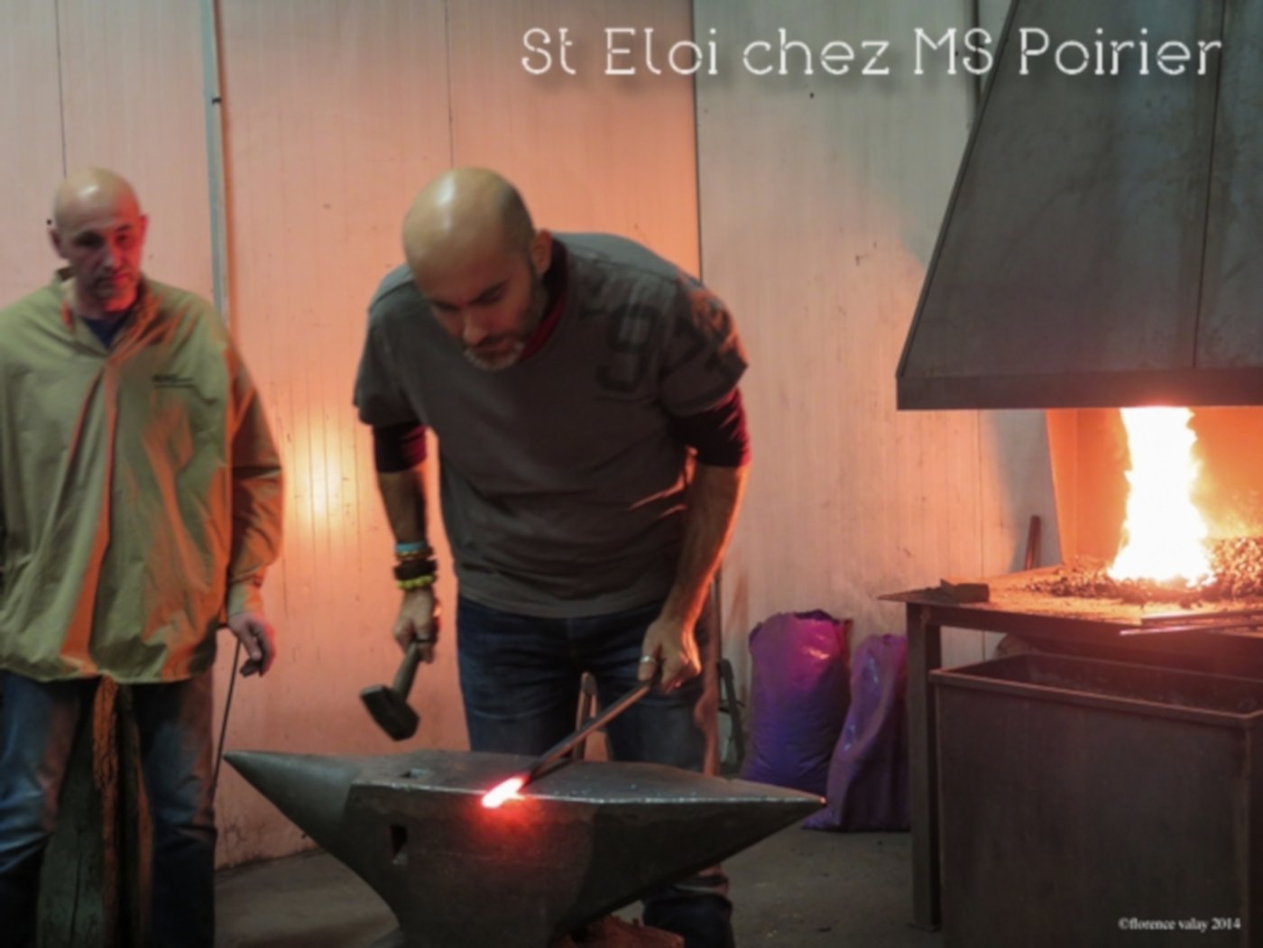 Sébastien Poirier à la forge d'Ecquevilly