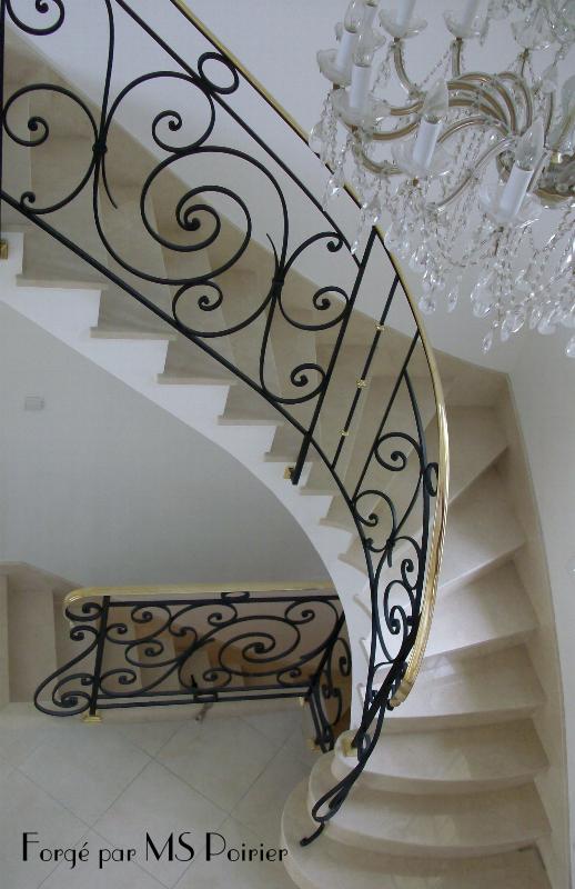 fer forgé débillardé sur voute sarrasine