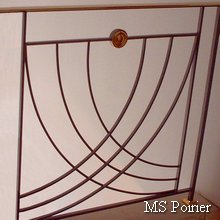 Rampe d escalier en fer forgé décoratif modèle Art Déco