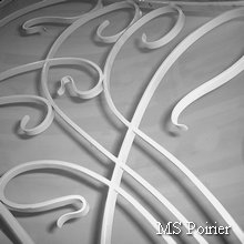 Rampe d escalier en fer forgé design modèle Art Nouveau