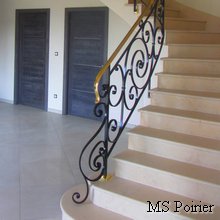 Rampe d escalier en fer forgé modèle Charles VIII