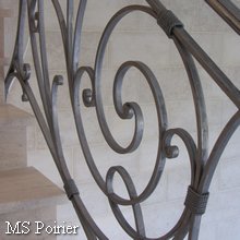 Rampe d escalier baroque modèle Gaspard II