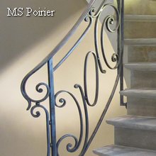 Rampe d escalier débillardée modèle Henri III