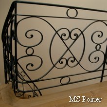 Rampe d escalier en fer forgé modèle Henri IV