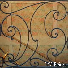 Rampe d escalier en fer forgé baroque modèle Louis XV