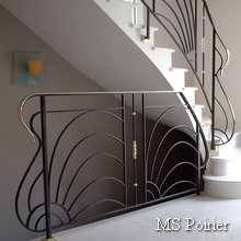 Rampe d escalier design décoratif modèle Rayon de soleil